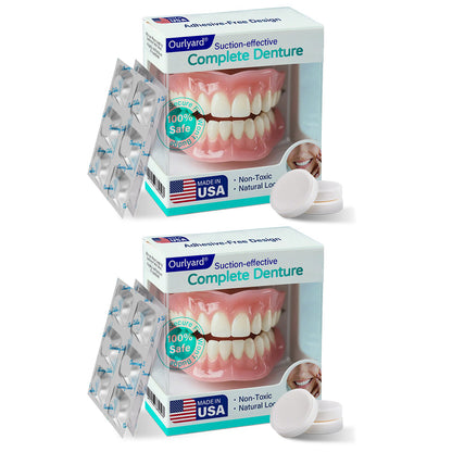 ✅ Made and Shipped from the USA| Ourlyard® Suction-fit Complete Denture 🦷🥔